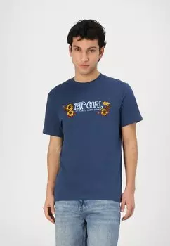 Футболка с принтом PARADISE TEE UNISEX Rip Curl, синий