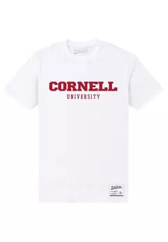 Футболка с принтом PARK FIELDS CORNELL UNIVERSITY SCRIPT Henry Tiger, белый
