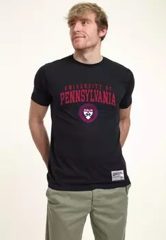 Футболка с принтом PARK FIELDS UNIVERSITY OF PENNSYLVANIA Henry Tiger, темно-синий