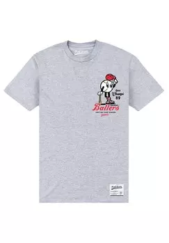 Футболка с принтом PARK FIELDS VINTAGE BALLERS Henry Tiger, светло-серый