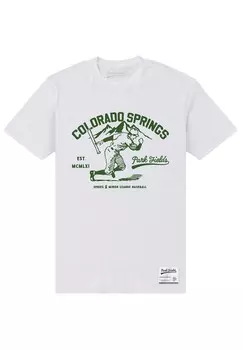 Футболка с принтом PARK FIELDS VINTAGE COLORADO SPRINGS Henry Tiger, белый