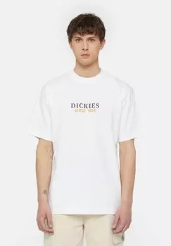 Футболка с принтом Park Tee Dickies, цвет wht pale green
