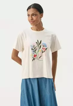 Футболка с принтом Part Two, молочный