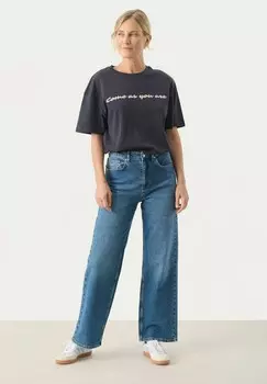 Футболка с принтом Part Two, темно-синий