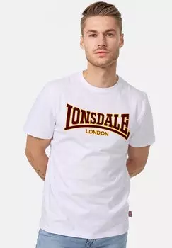 Футболка с принтом Passform Classic Lonsdale, белый