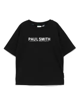 Футболка с принтом Paul Smith Junior, черный