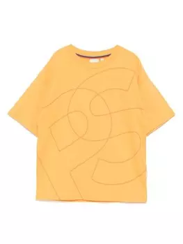 Футболка с принтом Paul Smith Junior, оранжевый