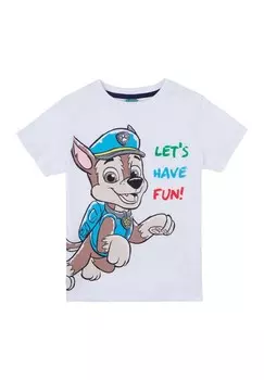 Футболка с принтом Paw Patrol, белый