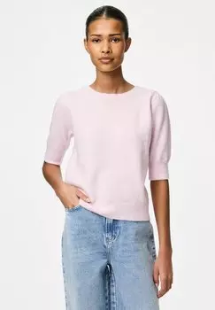 Футболка с принтом PCFUNIA SCHLEIFEN Pieces, розовый