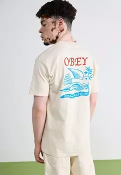 Футболка с принтом PEACE DELIVERY DOVE Obey Clothing, кремовый