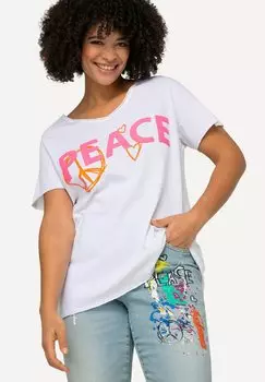 Футболка с принтом PEACE DRUCK HALBARM Angel of Style, цвет wei