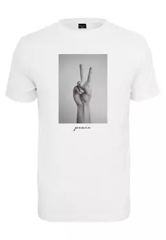 Футболка с принтом PEACE SIGN Mister Tee, белый