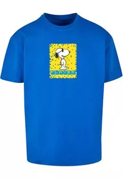 Футболка с принтом PEANUTS PLAYER HEAVY Merchcode, цвет cobalt blue