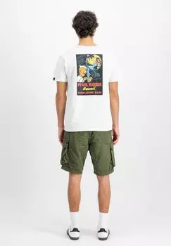 Футболка с принтом PEARL HARBOR Alpha Industries, слоновая кость