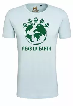 Футболка с принтом PEAS ON EARTH LOGOSHIRT, светло-голубой