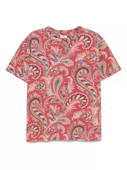 Футболка с принтом пейсли ETRO, розовый