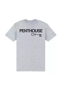 Футболка с принтом PENTHOUSE KEY Henry Tiger, цвет Mottled Light Grey