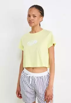 Футболка с принтом PEOPLE SPEAK Roxy, зеленый