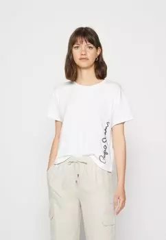 Футболка с принтом Pepe Jeans, белый