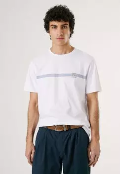 Футболка с принтом Pepe Jeans, белый