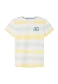 Футболка с принтом Pepe Jeans, цвет citron yellow