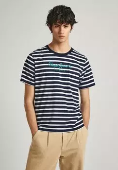 Футболка с принтом Pepe Jeans, цвет dulwich blue