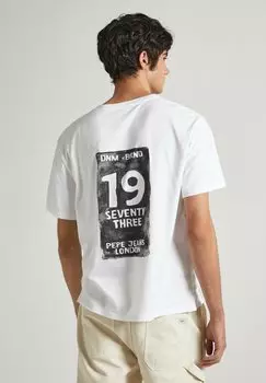 Футболка с принтом Pepe Jeans, цвет white