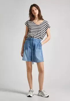 Футболка с принтом Pepe Jeans, серый