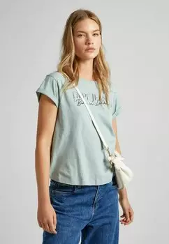 Футболка с принтом Pepe Jeans, зеленый