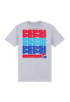 Футболка с принтом PEPSI A NEW GENERATION Henry Tiger, цвет Mottled Light Grey