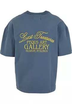 Футболка с принтом PEQUS, синий