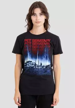Футболка с принтом PET SEMATARY Cotton Soul, черный