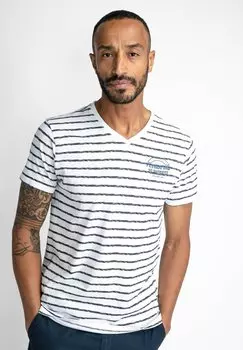 Футболка с принтом Petrol Industries, белый