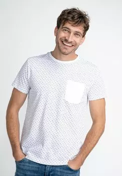 Футболка с принтом Petrol Industries, белый