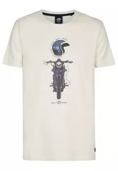 Футболка с принтом Petrol Industries, белый