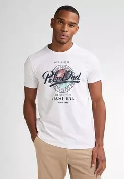 Футболка с принтом Petrol Industries, белый