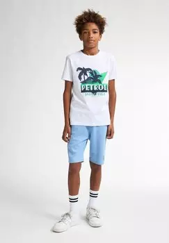 Футболка с принтом Petrol Industries, белый