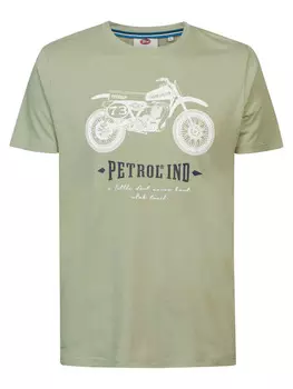 Футболка с принтом Petrol Industries, бирюзовый