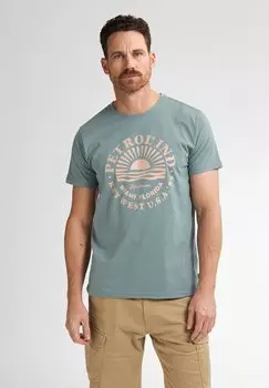 Футболка с принтом Petrol Industries, деним