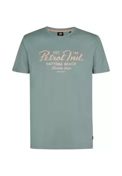 Футболка с принтом Petrol Industries, деним