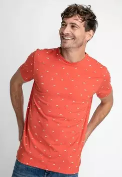 Футболка с принтом Petrol Industries, оранжевый