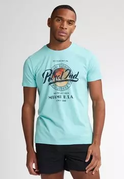 Футболка с принтом Petrol Industries, синий