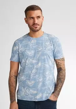 Футболка с принтом Petrol Industries, светло-голубой