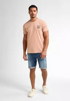 Футболка с принтом Petrol Industries, светло-розовый