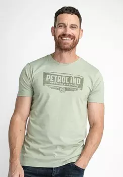 Футболка с принтом Petrol Industries, светло-зеленый