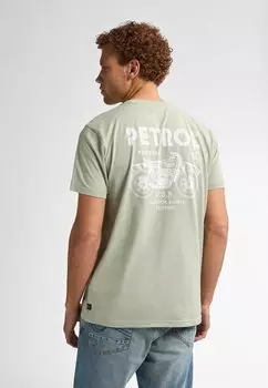 Футболка с принтом Petrol Industries, светло-зеленый
