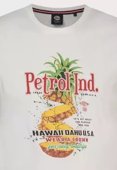 Футболка с принтом PETROL INDUSTRIES T-SHIRT KURZARMSHIRT Petrol Industries, белый