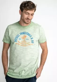 Футболка с принтом Petrol Industries, зеленый