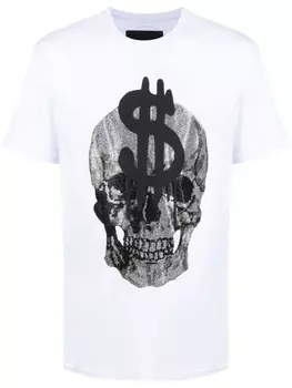 Футболка с принтом Philipp Plein, белый
