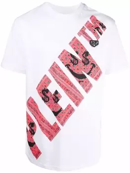 Футболка с принтом Philipp Plein, белый